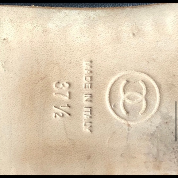 Authentic Chanel Interlocking CC Loafers - Picture 7 of 8